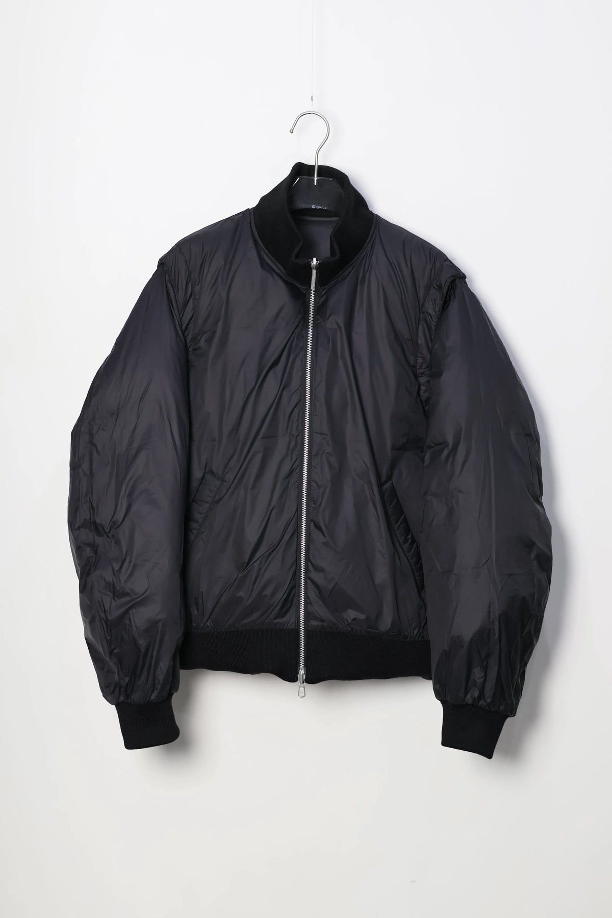 08sircus x TAION - Down detachable bomber - BLACK