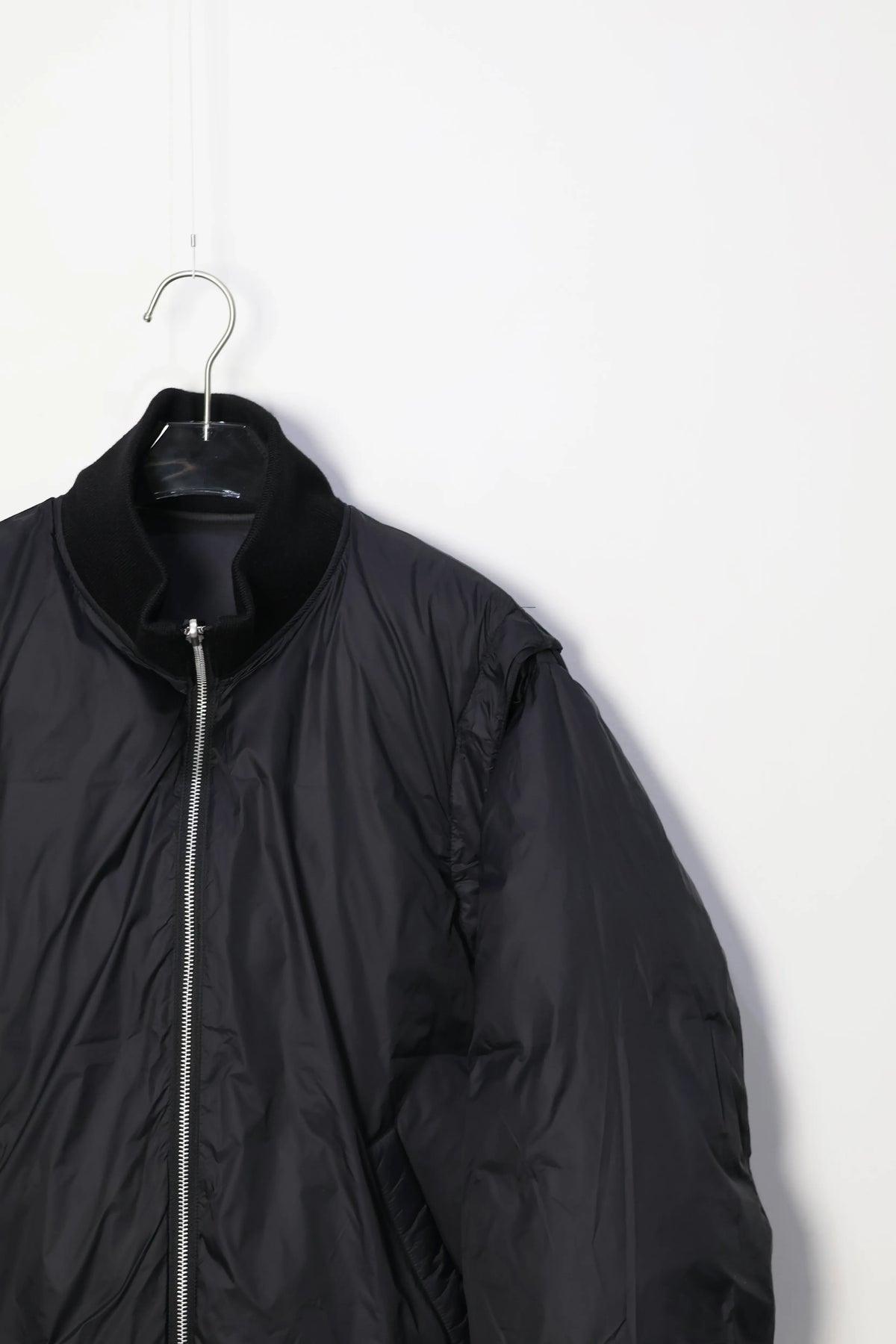 08sircus x TAION - Down detachable bomber - BLACK