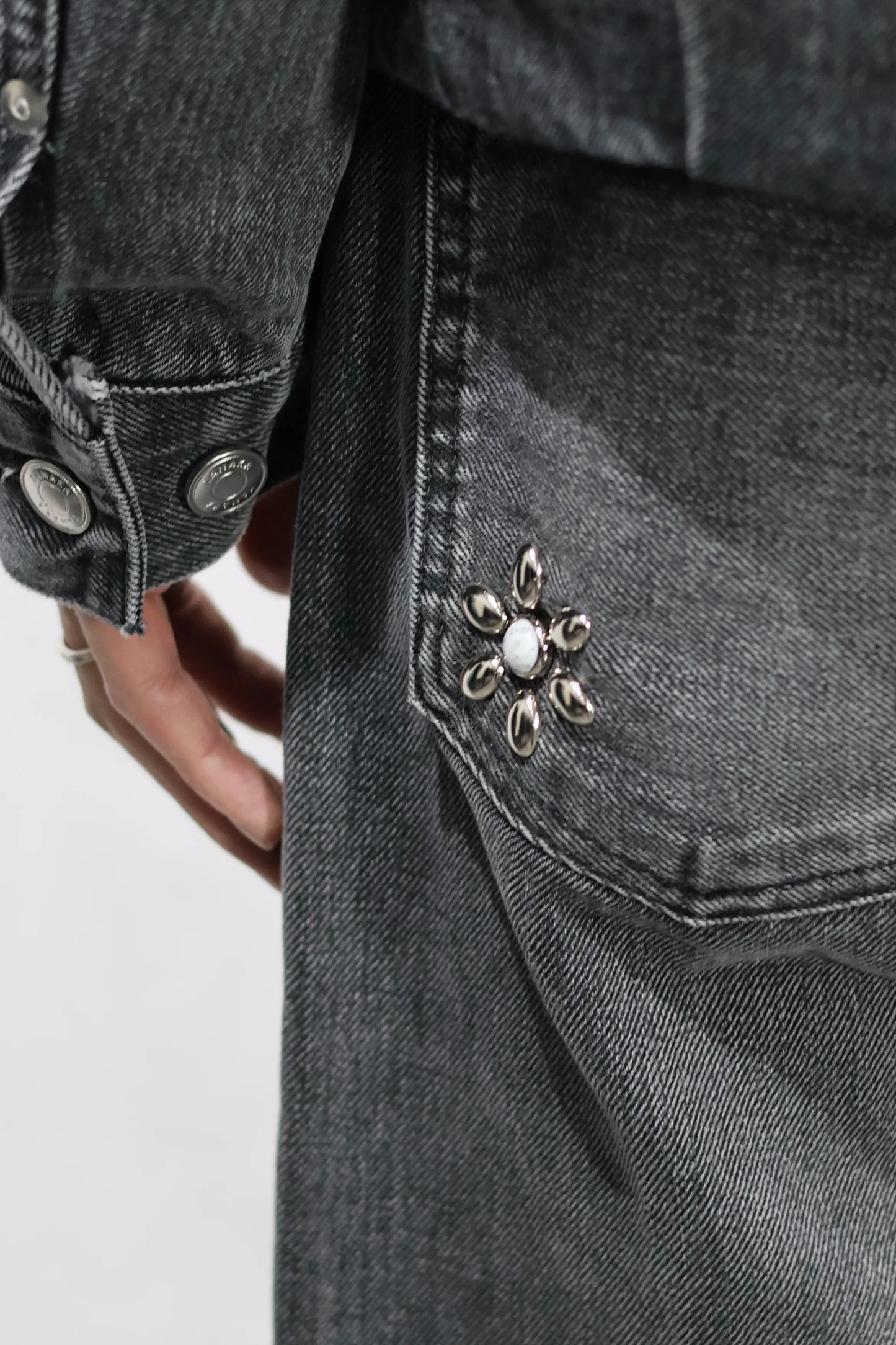 TANAKA - NEW CLASSIC JEAN TROUSERS - GRAY(BIJOU)