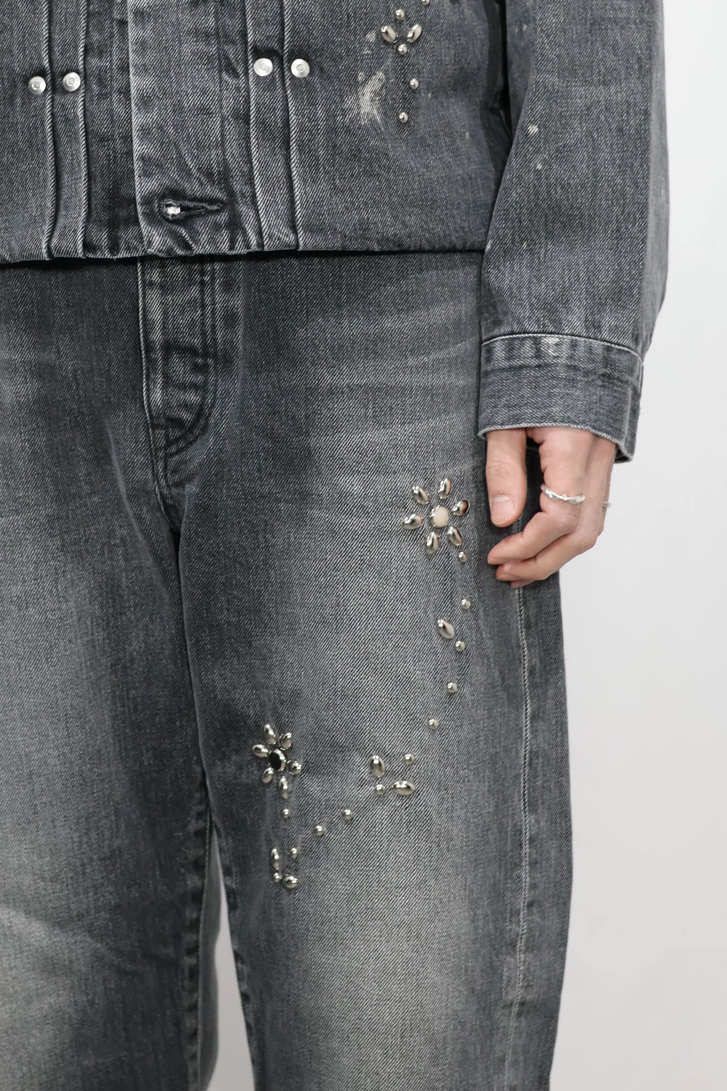 TANAKA - NEW CLASSIC JEAN TROUSERS - GRAY(BIJOU)