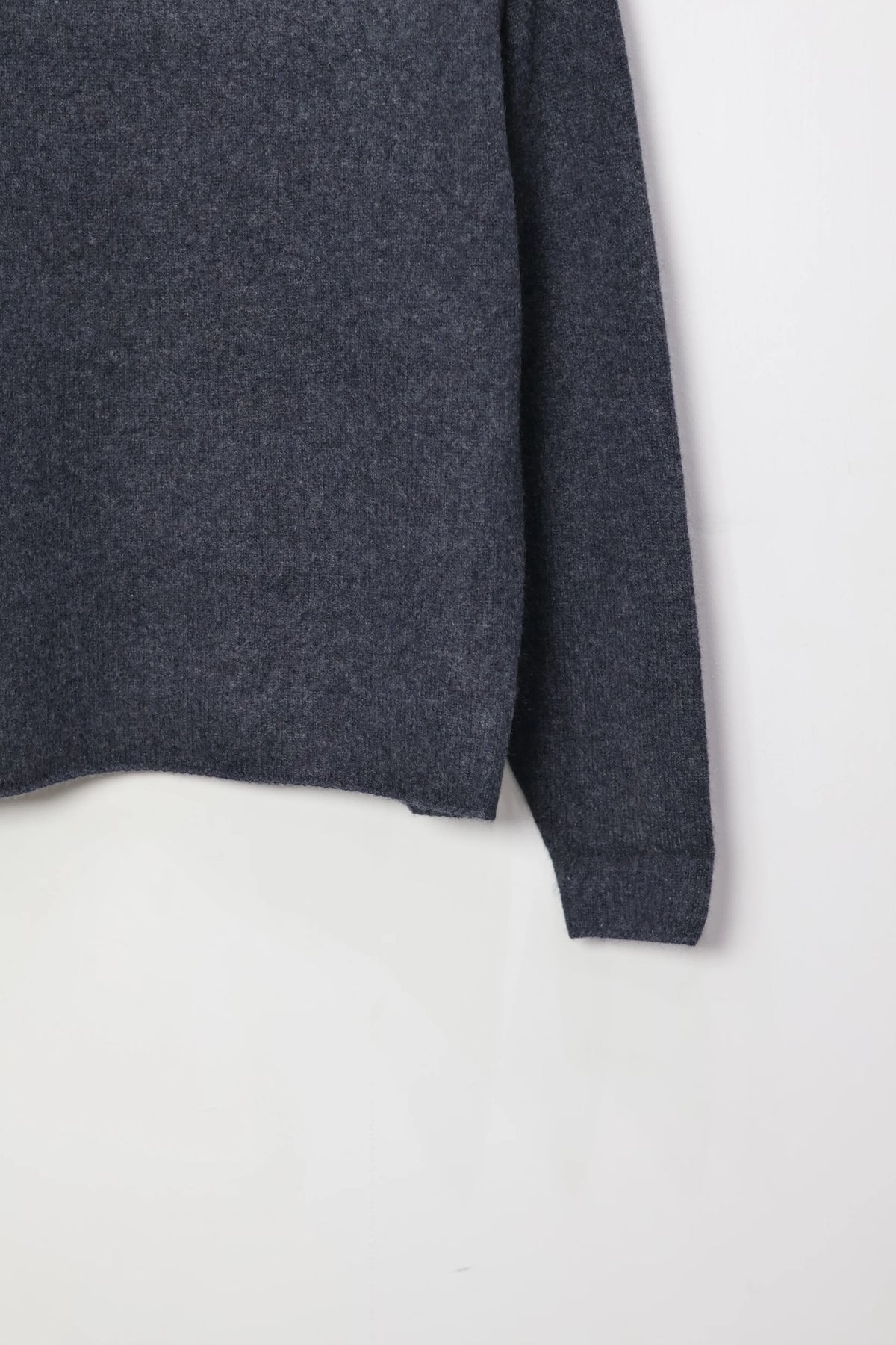 nakedgauge - COMFORT TOUCH DOUBLE COLLAR PULLOVER - CHARCOAL GRAY