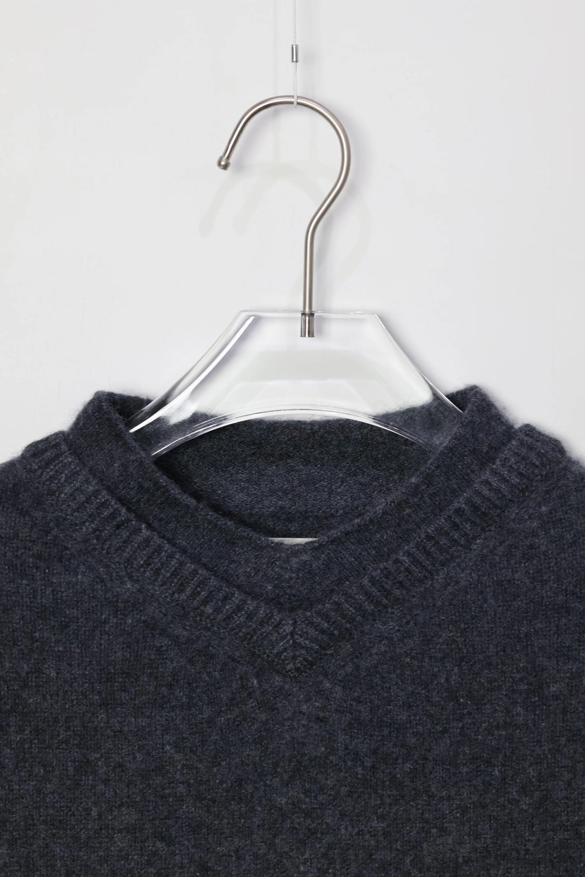 nakedgauge - COMFORT TOUCH DOUBLE COLLAR PULLOVER - CHARCOAL GRAY