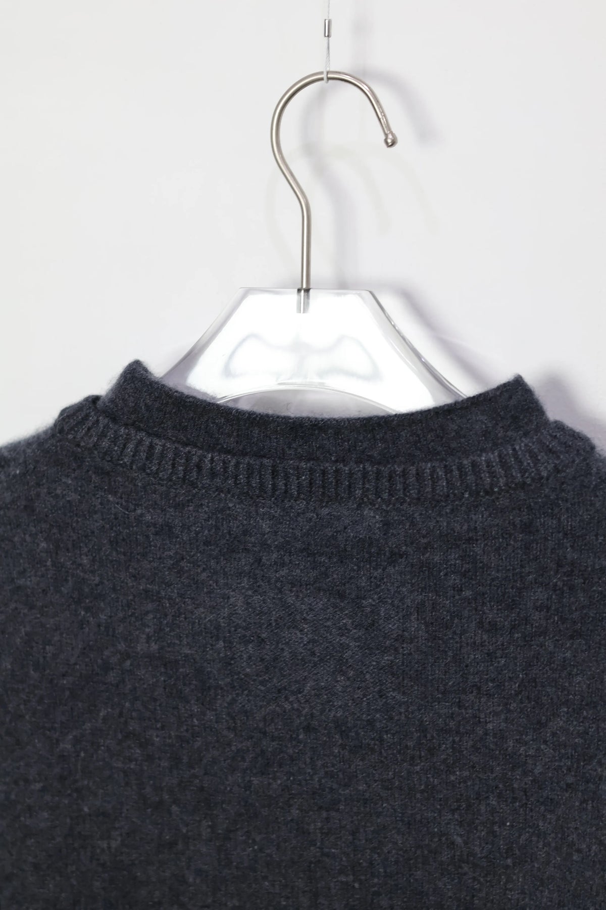 nakedgauge - COMFORT TOUCH DOUBLE COLLAR PULLOVER - CHARCOAL GRAY
