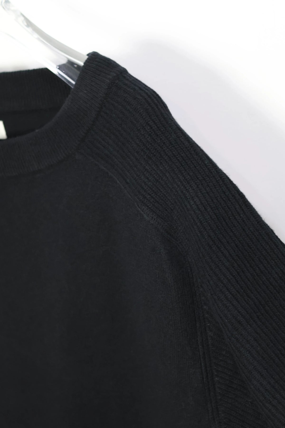 nakedgauge - MERINO WOOL PULLOVER - BLACK