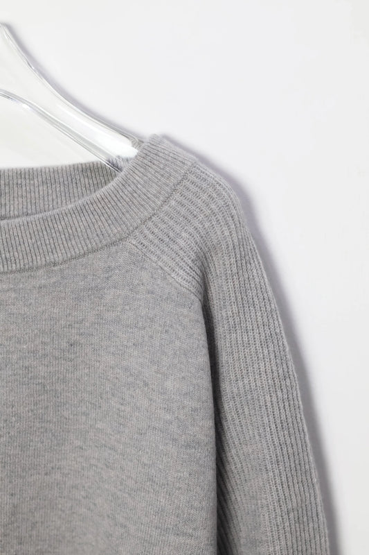 nakedgauge - MERINO WOOL PULLOVER - GRAY