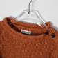 nakedgauge - COTTON LINEN LOOSE FIT SWEATER - BROWN