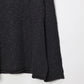 nakedgauge - COTTON LINEN LOOSE FIT SWEATER - CHARCOAL GRAY