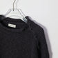 nakedgauge - COTTON LINEN LOOSE FIT SWEATER - CHARCOAL GRAY