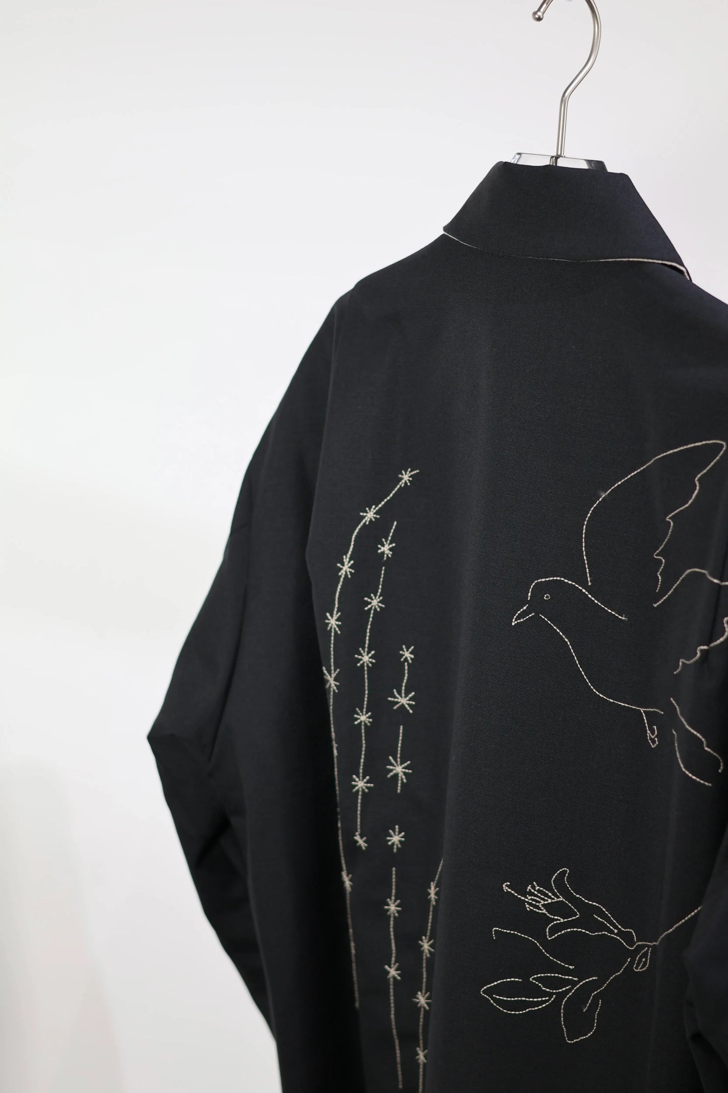 TANAKA - REVERSIBLE JACKET - BLACK/LINEN(EMBROIDERY)