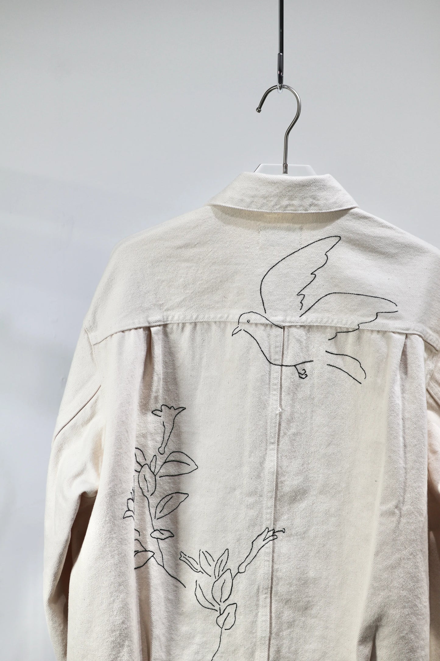 TANAKA - THE JEAN JACKET - WHITE(EMBROIDERY)