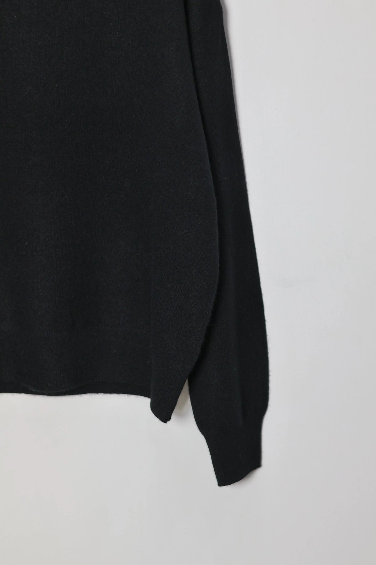 house of naked - INNER MONGORIAN CASHMERE CREWNECK KNIT Ⅱ - BLACK