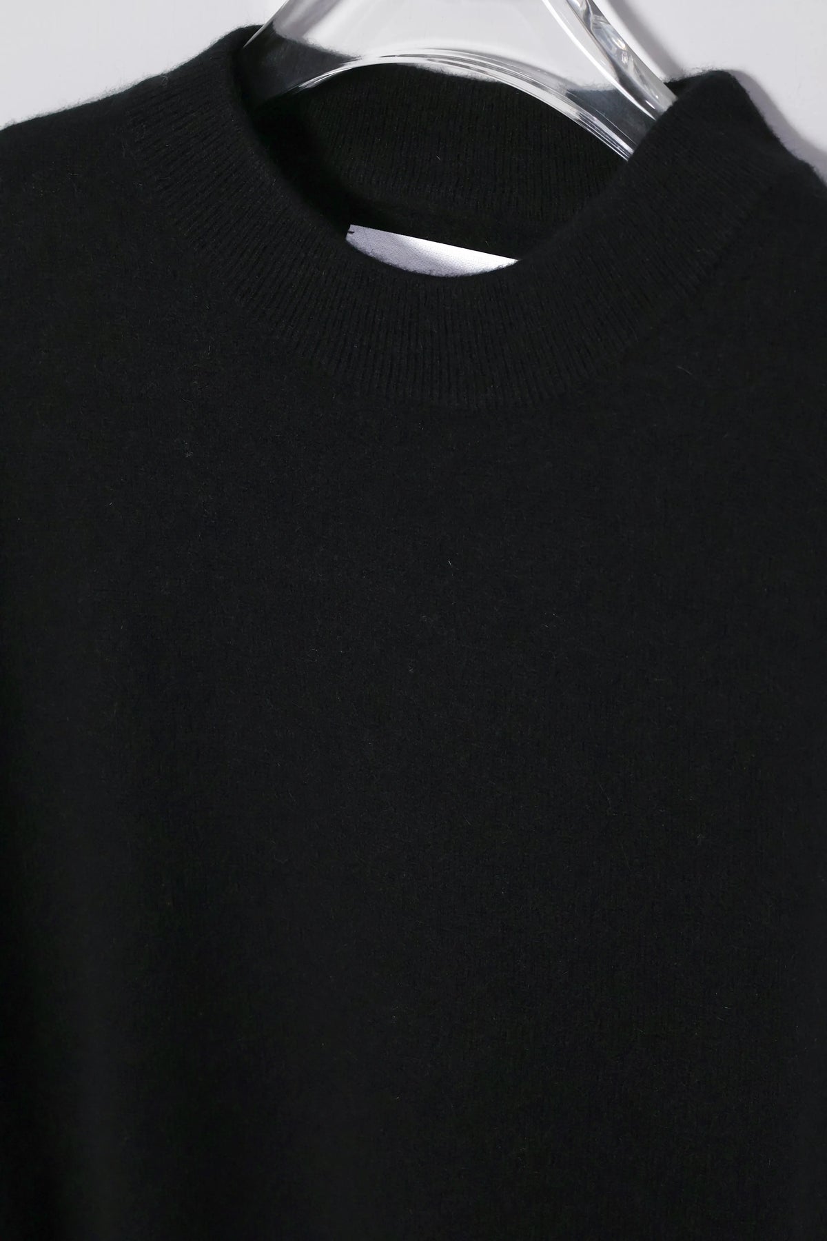 house of naked - INNER MONGORIAN CASHMERE CREWNECK KNIT Ⅱ - BLACK