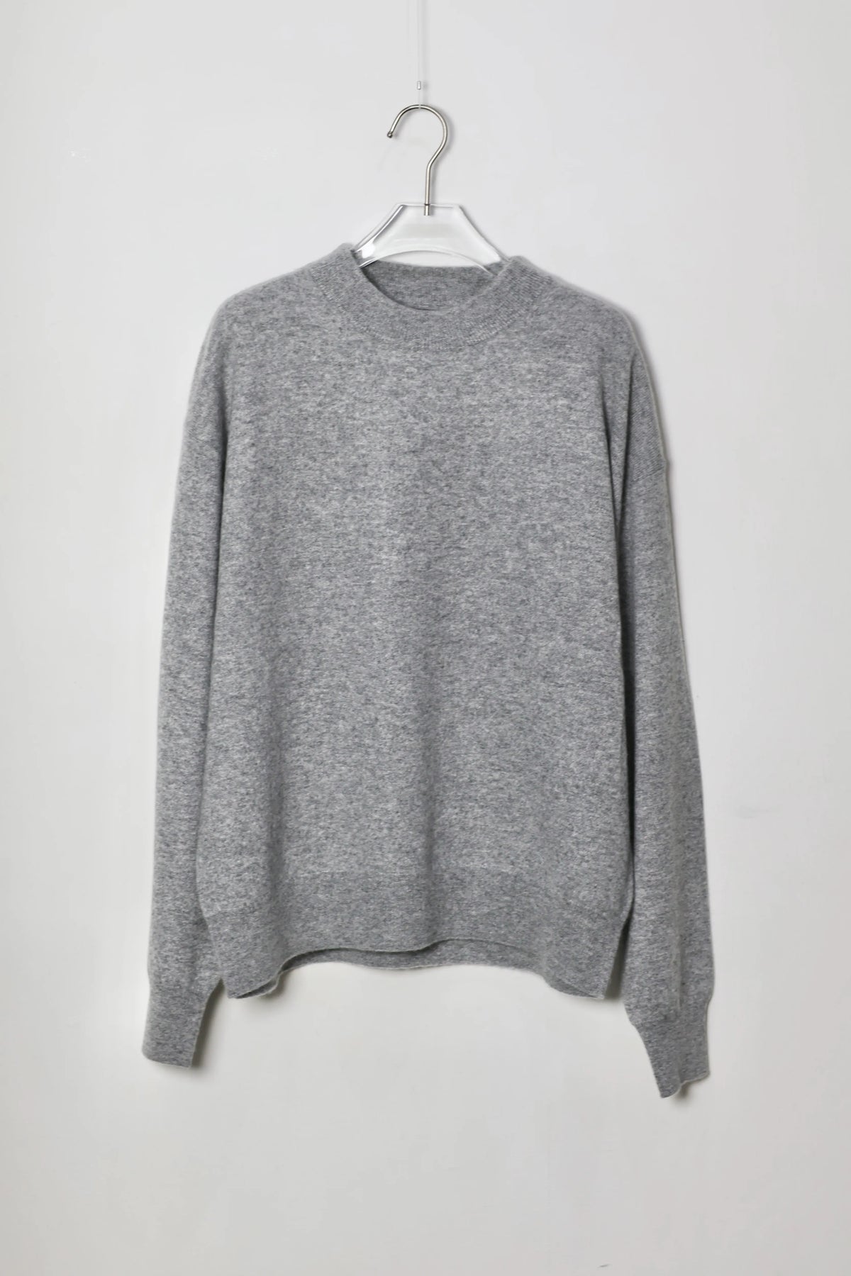 house of naked - INNER MONGORIAN CASHMERE CREWNECK KNIT Ⅱ - LIGHT GRAY
