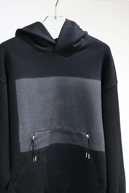 TANAKA - THE SWEAT HOODIE - BLACK(FLOWER)