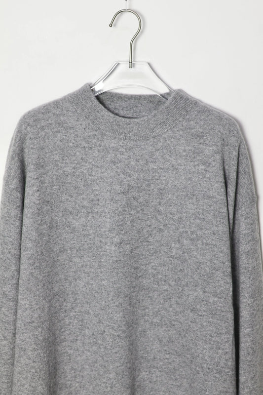 house of naked - INNER MONGORIAN CASHMERE CREWNECK KNIT Ⅱ - LIGHT GRAY