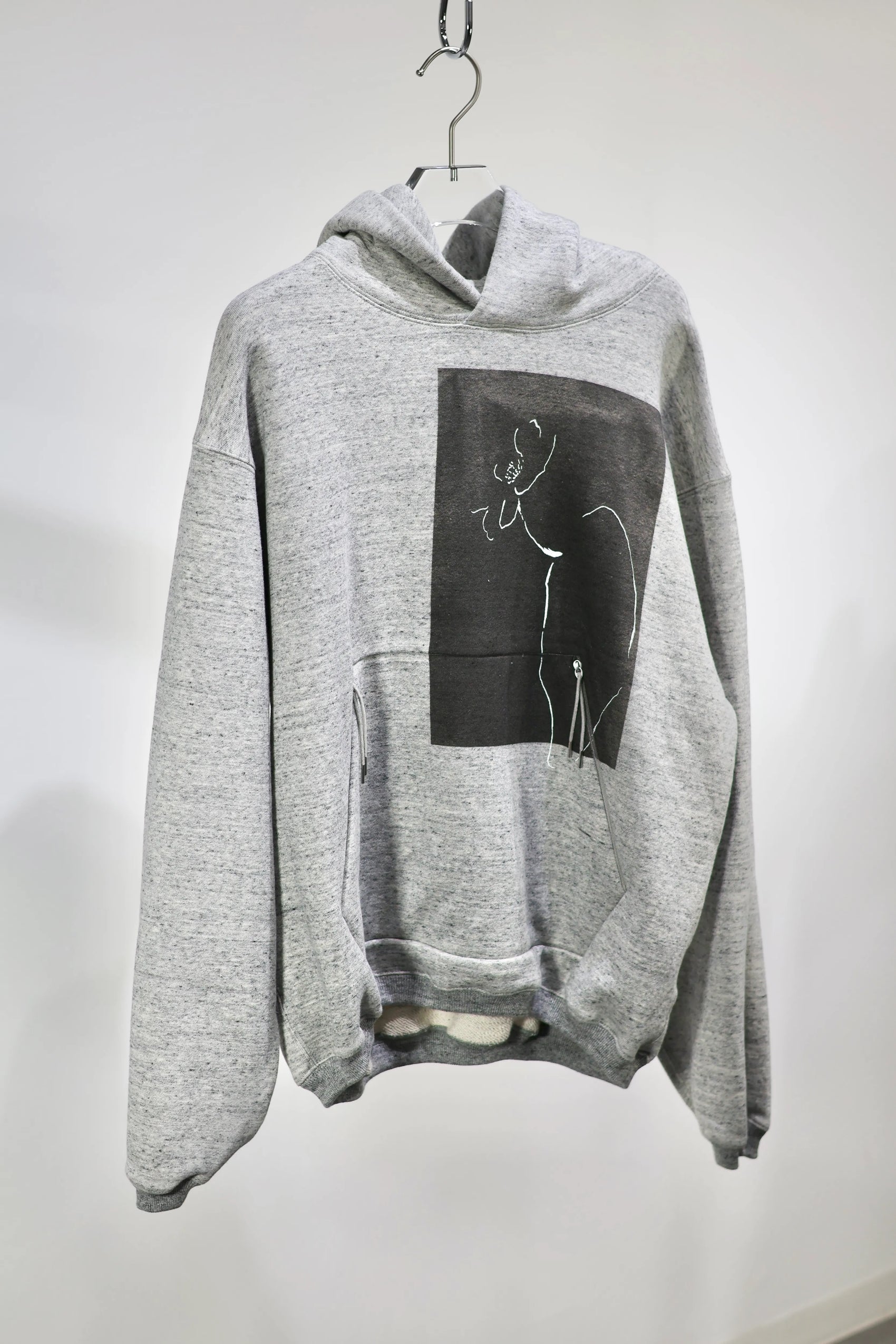 TANAKA - THE SWEAT HOODIE - HEATHER GRAY(CACTUS)