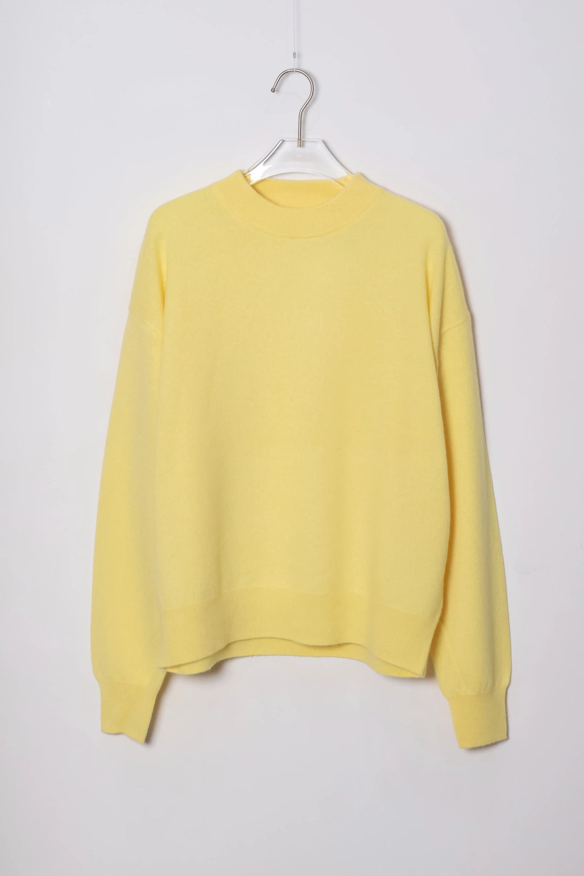 house of naked - INNER MONGORIAN CASHMERE CREWNECK KNIT Ⅱ - YELLOW