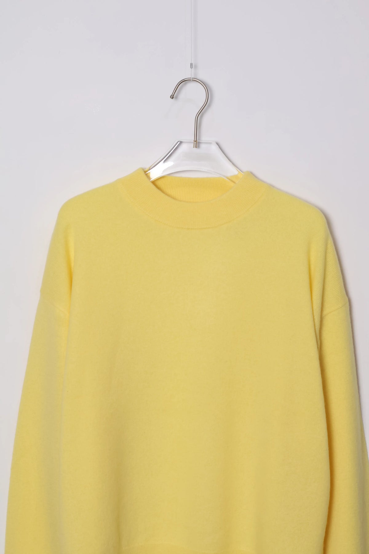 house of naked - INNER MONGORIAN CASHMERE CREWNECK KNIT Ⅱ - YELLOW
