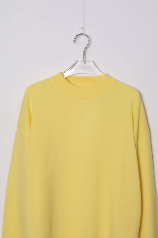 house of naked - INNER MONGORIAN CASHMERE CREWNECK KNIT Ⅱ - YELLOW