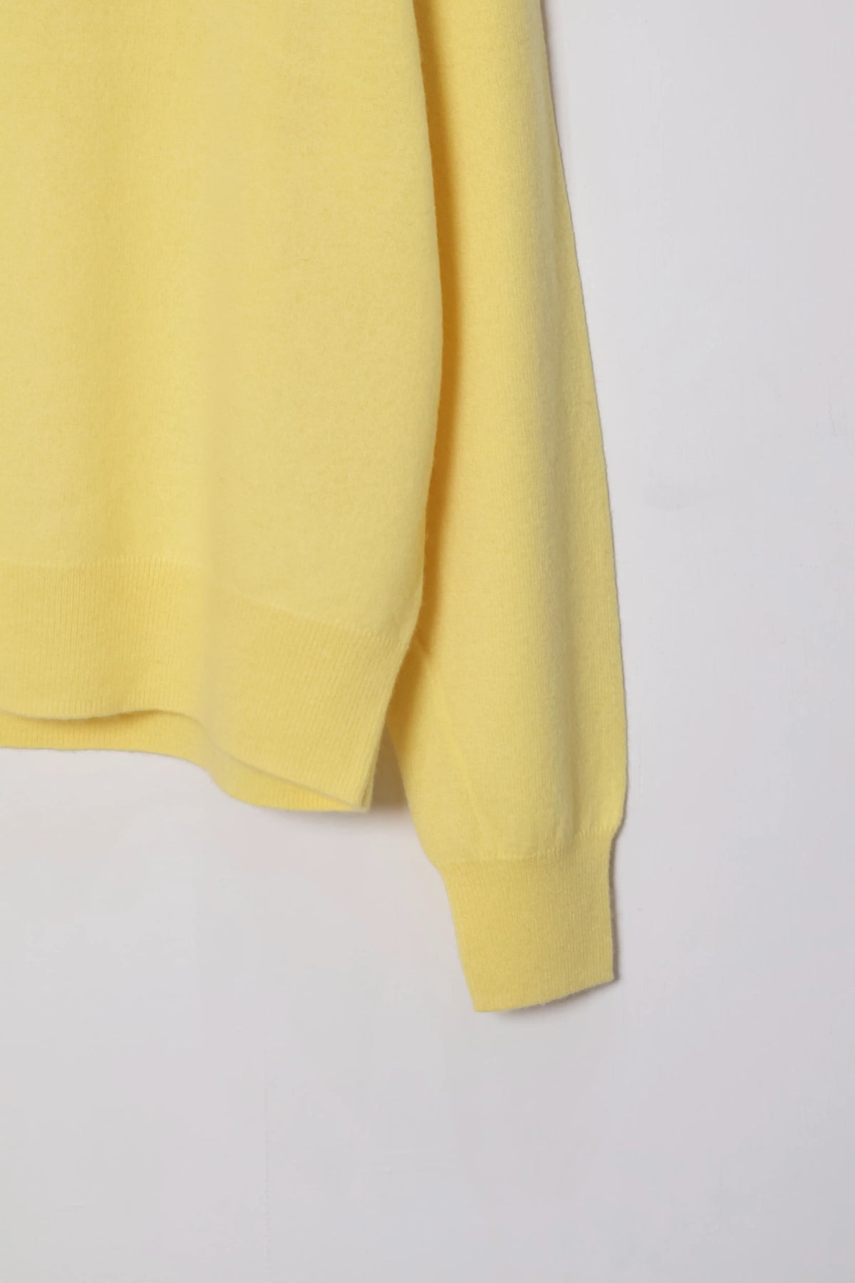 house of naked - INNER MONGORIAN CASHMERE CREWNECK KNIT Ⅱ - YELLOW