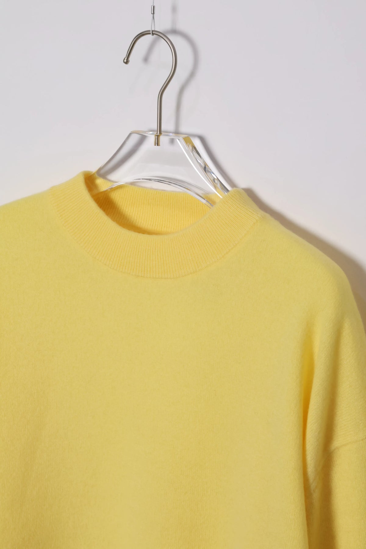 house of naked - INNER MONGORIAN CASHMERE CREWNECK KNIT Ⅱ - YELLOW