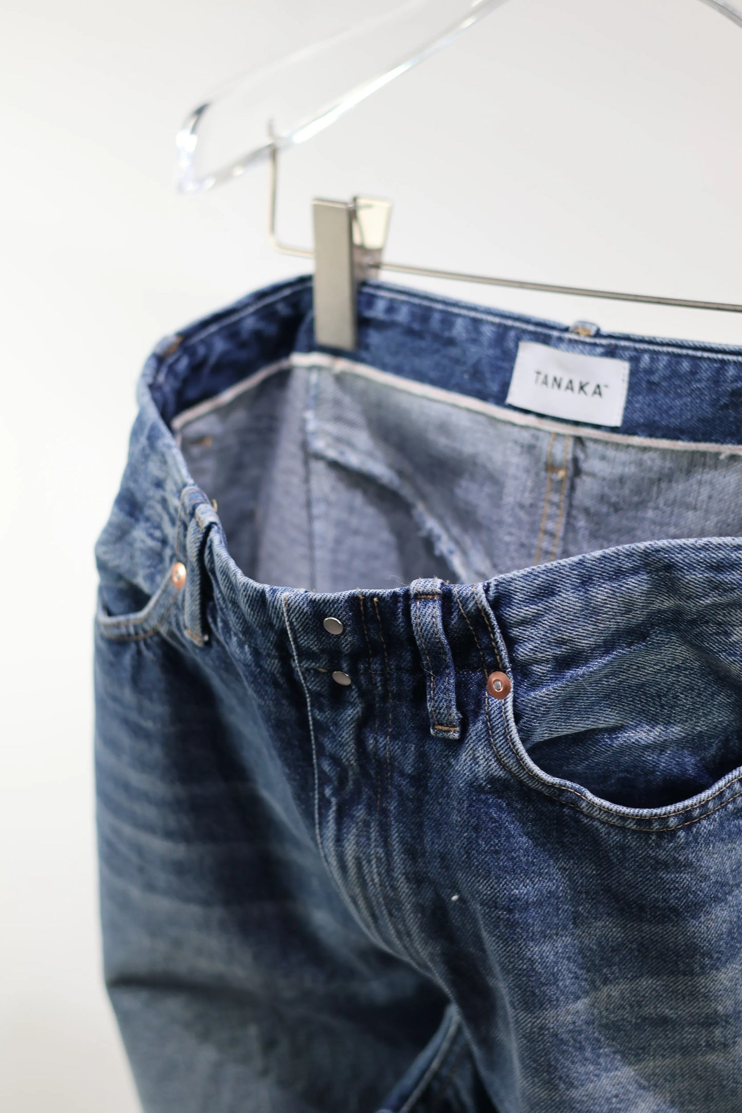 TANAKA - BOY JEAN TROUSERS - VINTAGE MID BLUE