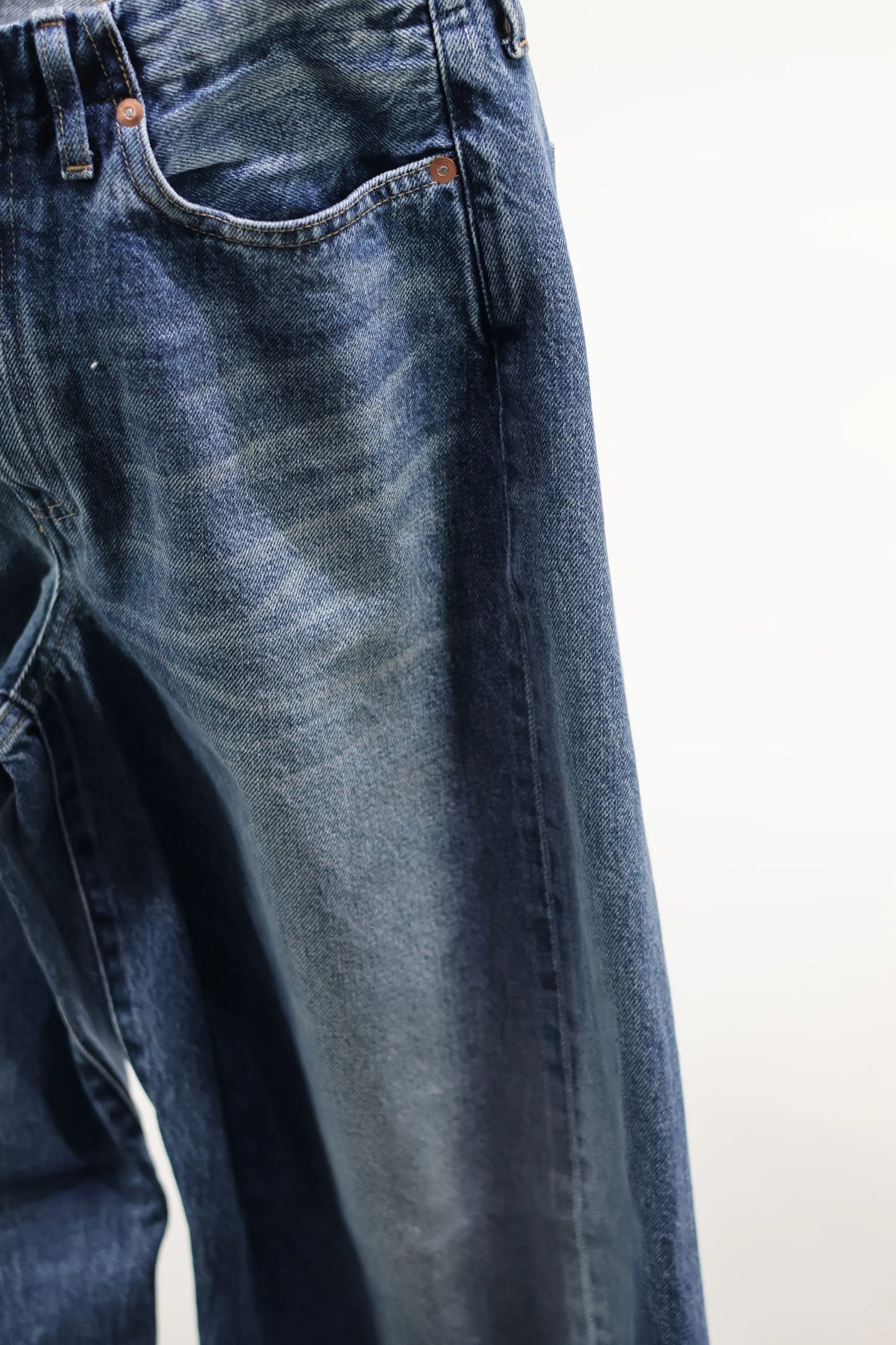 TANAKA - BOY JEAN TROUSERS - VINTAGE MID BLUE
