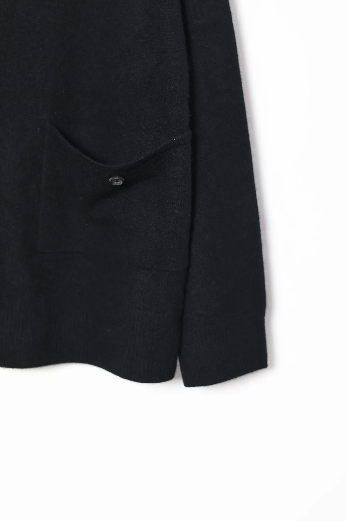 house of naked - INNER MONGORIAN CASHMERE CARDIGAN Ⅱ - BLACK