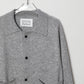 house of naked - INNER MONGORIAN CASHMERE CARDIGAN Ⅱ - LIGHT GRAY