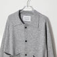 house of naked - INNER MONGORIAN CASHMERE CARDIGAN Ⅱ - LIGHT GRAY
