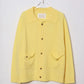 house of naked - INNER MONGORIAN CASHMERE CARDIGAN Ⅱ - YELLOW