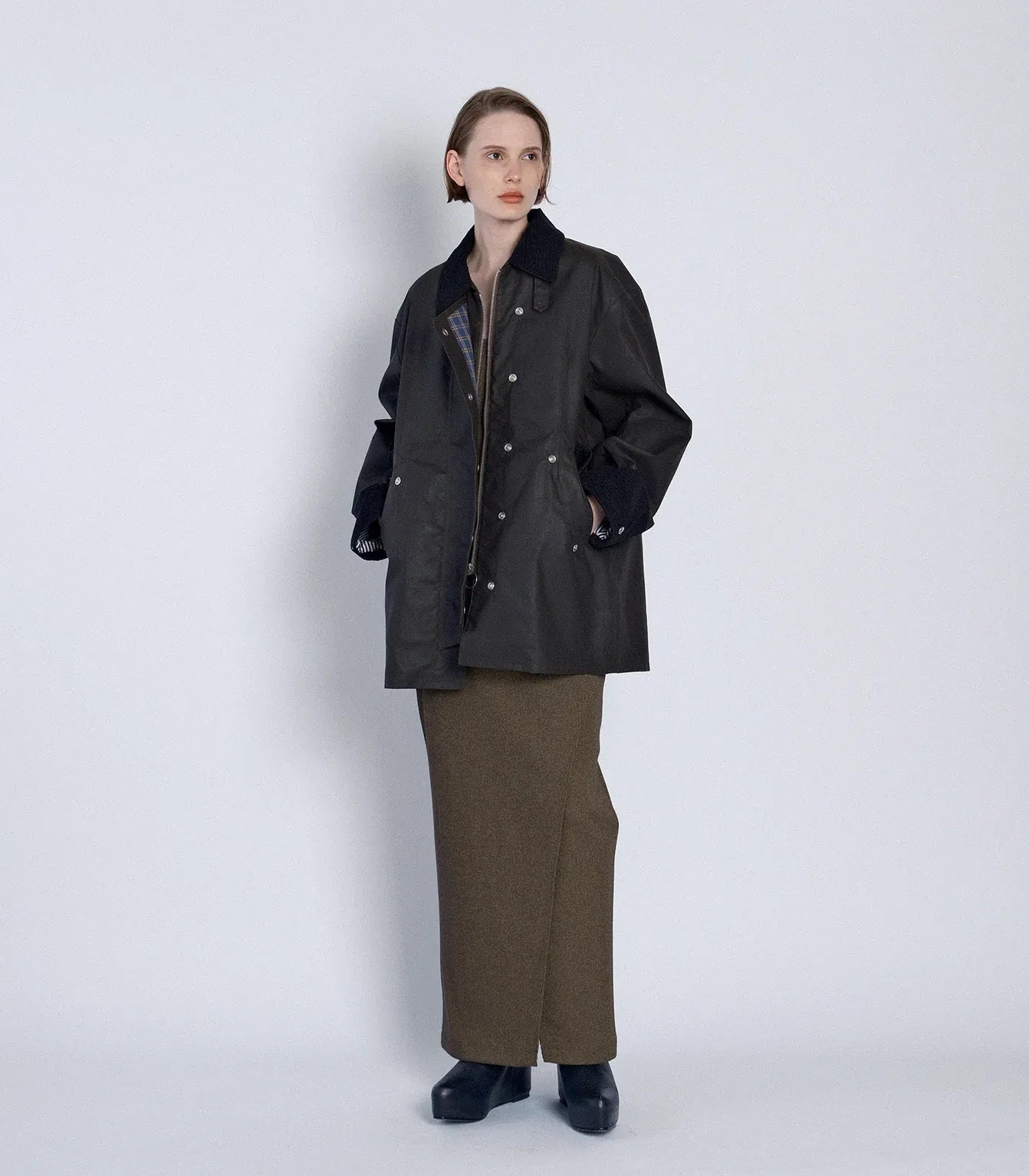 TANAKA - FIELD COAT - BROWN