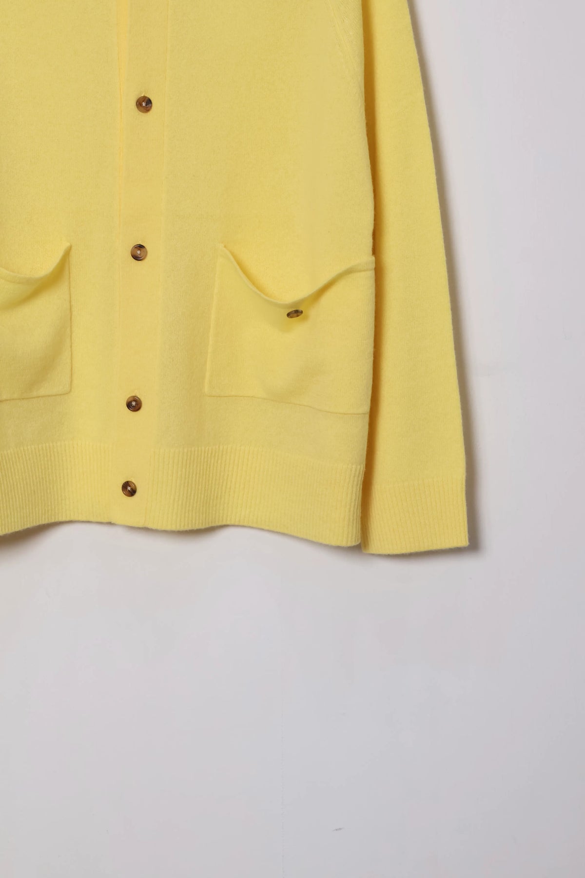 house of naked - INNER MONGORIAN CASHMERE CARDIGAN Ⅱ - YELLOW