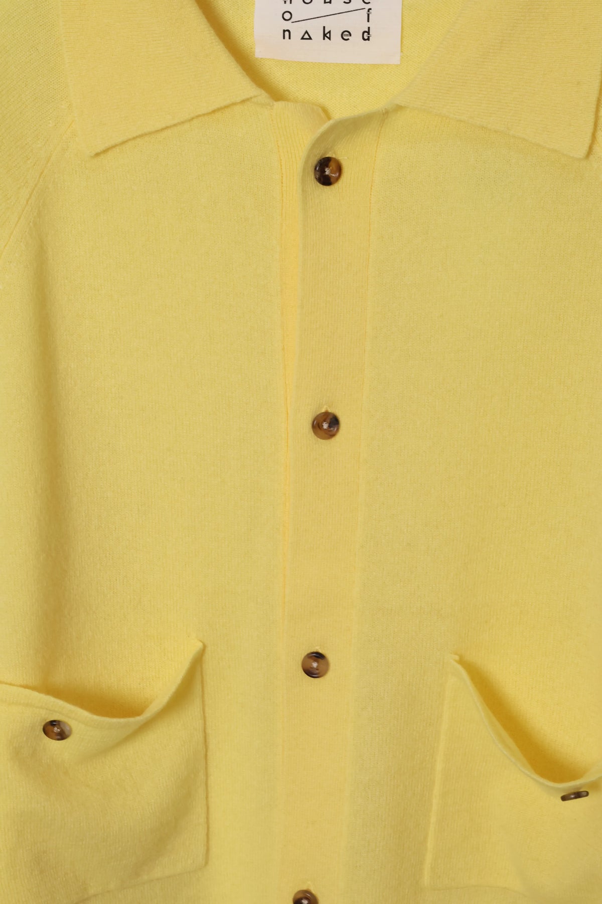 house of naked - INNER MONGORIAN CASHMERE CARDIGAN Ⅱ - YELLOW