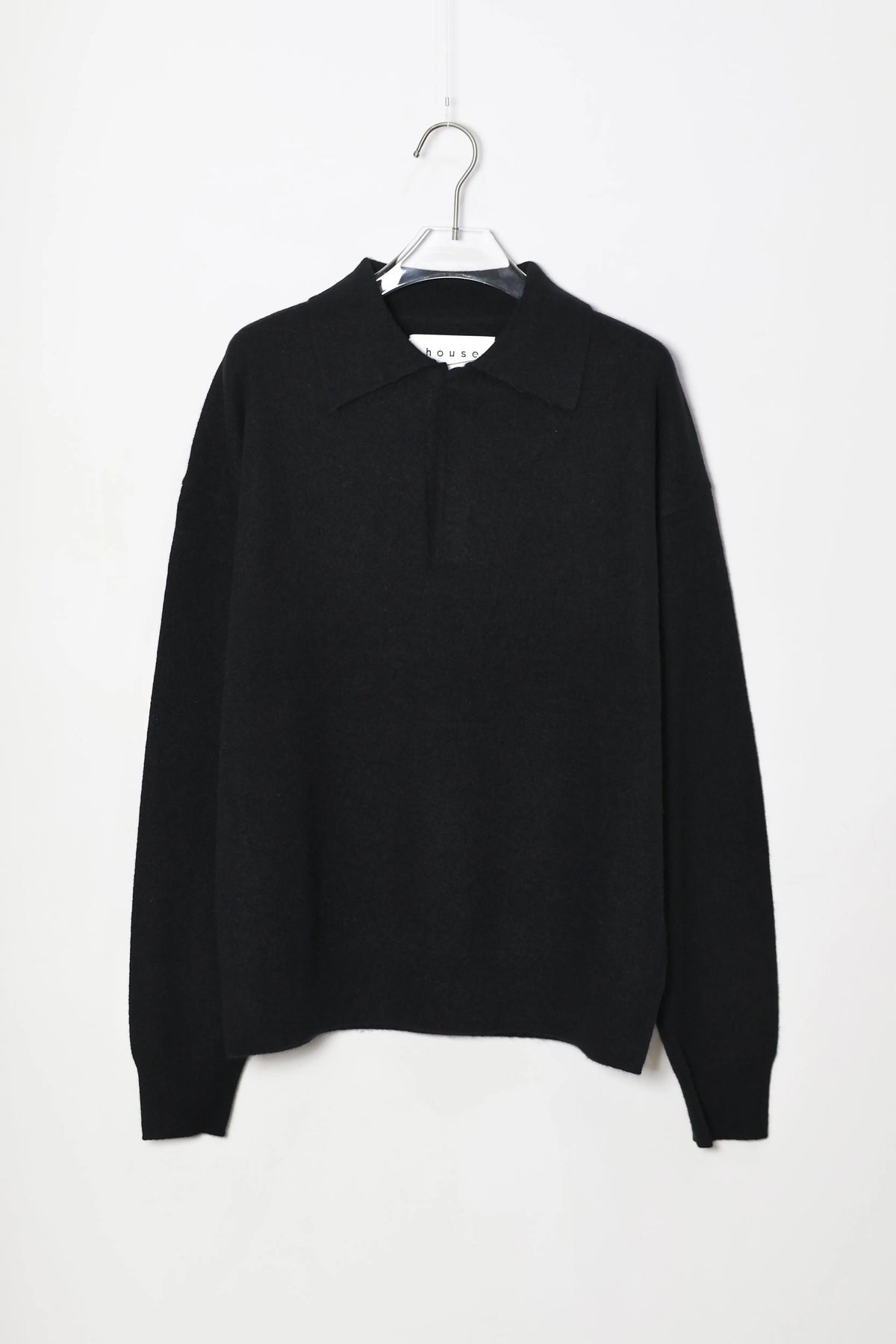 house of naked - INNER MONGORIAN CASHMERE 80POLO Ⅱ - BLACK