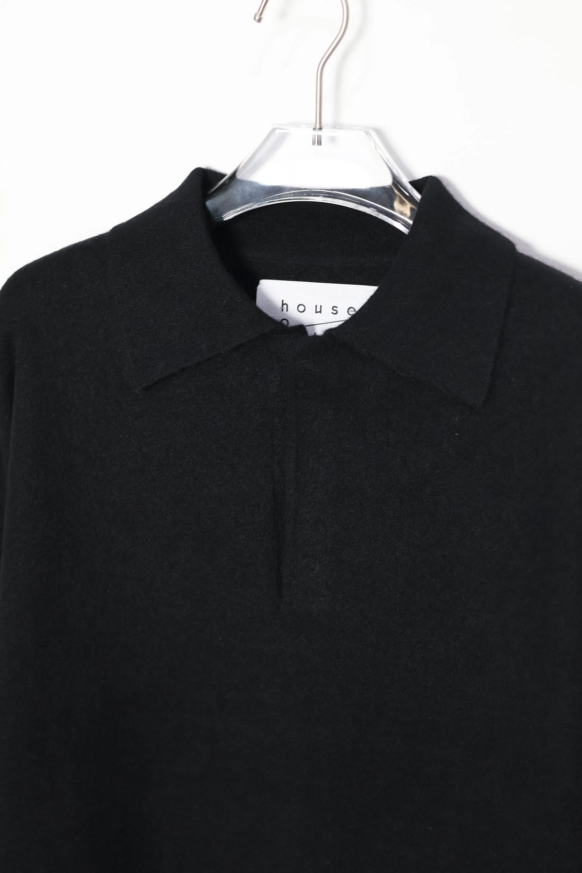 house of naked - INNER MONGORIAN CASHMERE 80POLO Ⅱ - BLACK