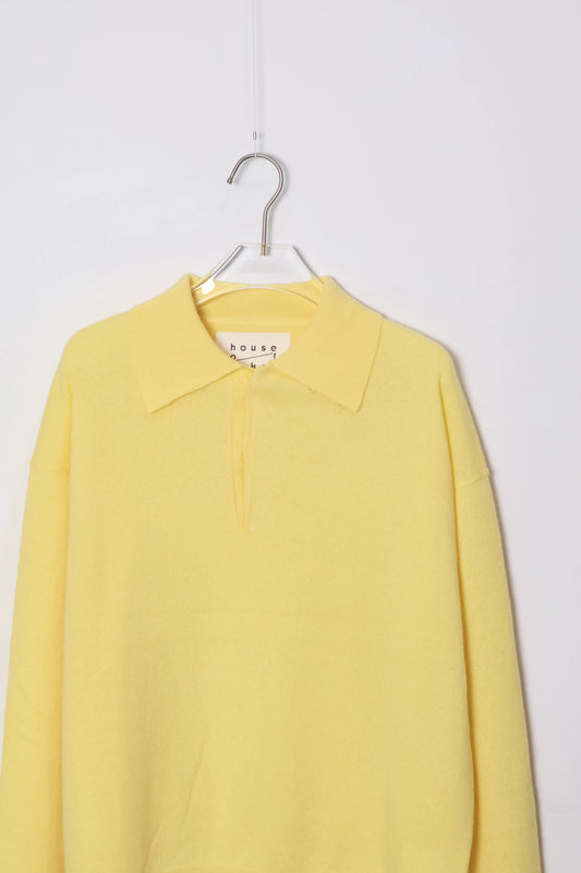 house of naked - INNER MONGORIAN CASHMERE 80POLO Ⅱ - YELLOW