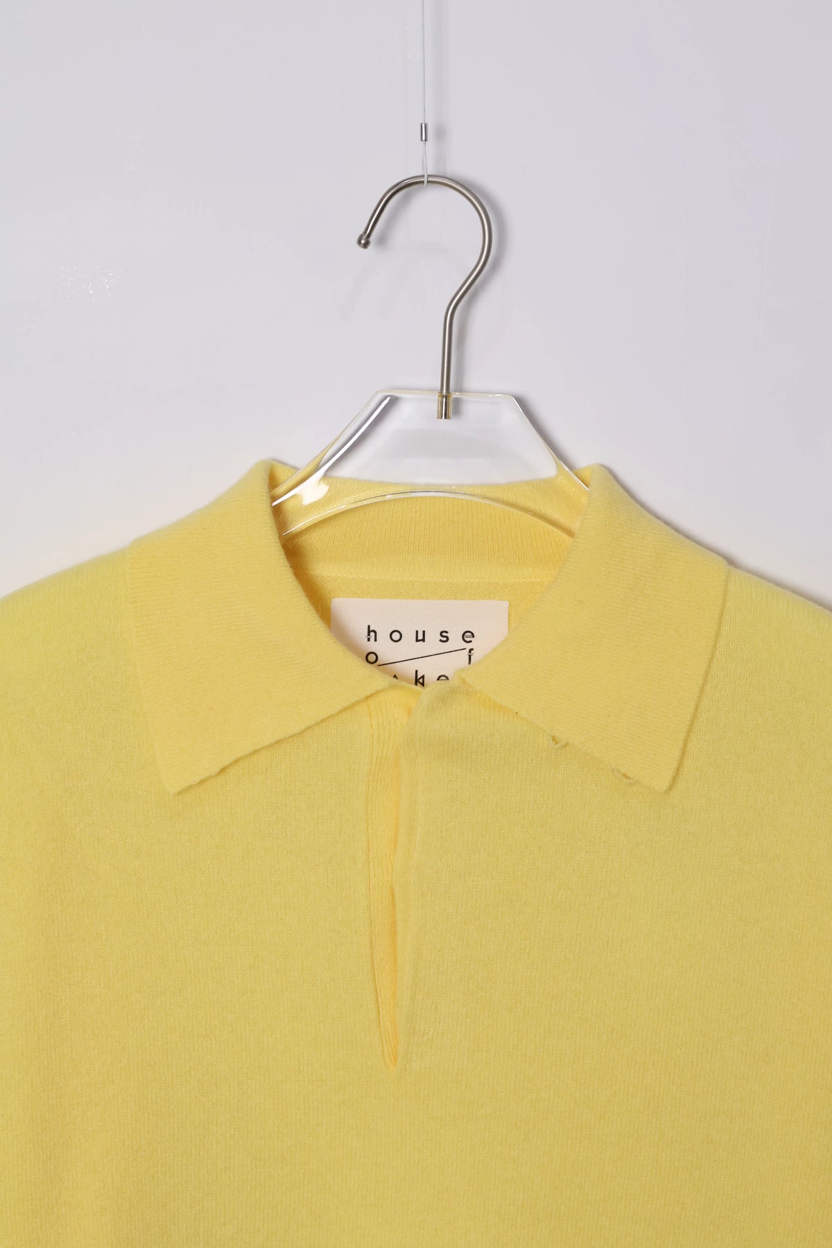 house of naked - INNER MONGORIAN CASHMERE 80POLO Ⅱ - YELLOW