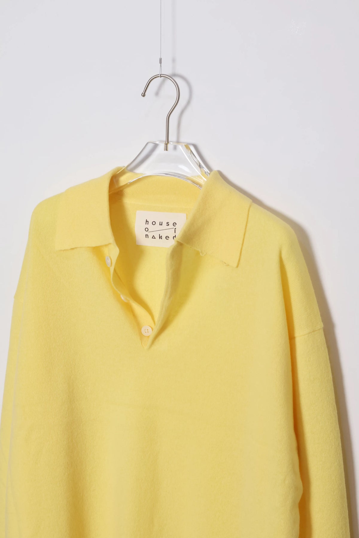 house of naked - INNER MONGORIAN CASHMERE 80POLO Ⅱ - YELLOW