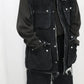 JOHN MASON SMITH / JANE SMITH - SULFUR DYE HEAVY DUCK CLOTH OVERSIZED HUNTING VEST - BLACK
