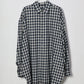 INSCRIRE - Check Wrap Shirt - BLUE GREEN × WHITE