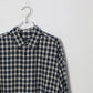 INSCRIRE - Check Wrap Shirt - BLUE GREEN × WHITE