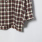 INSCRIRE - Check Wrap Shirt - RED × WHITE
