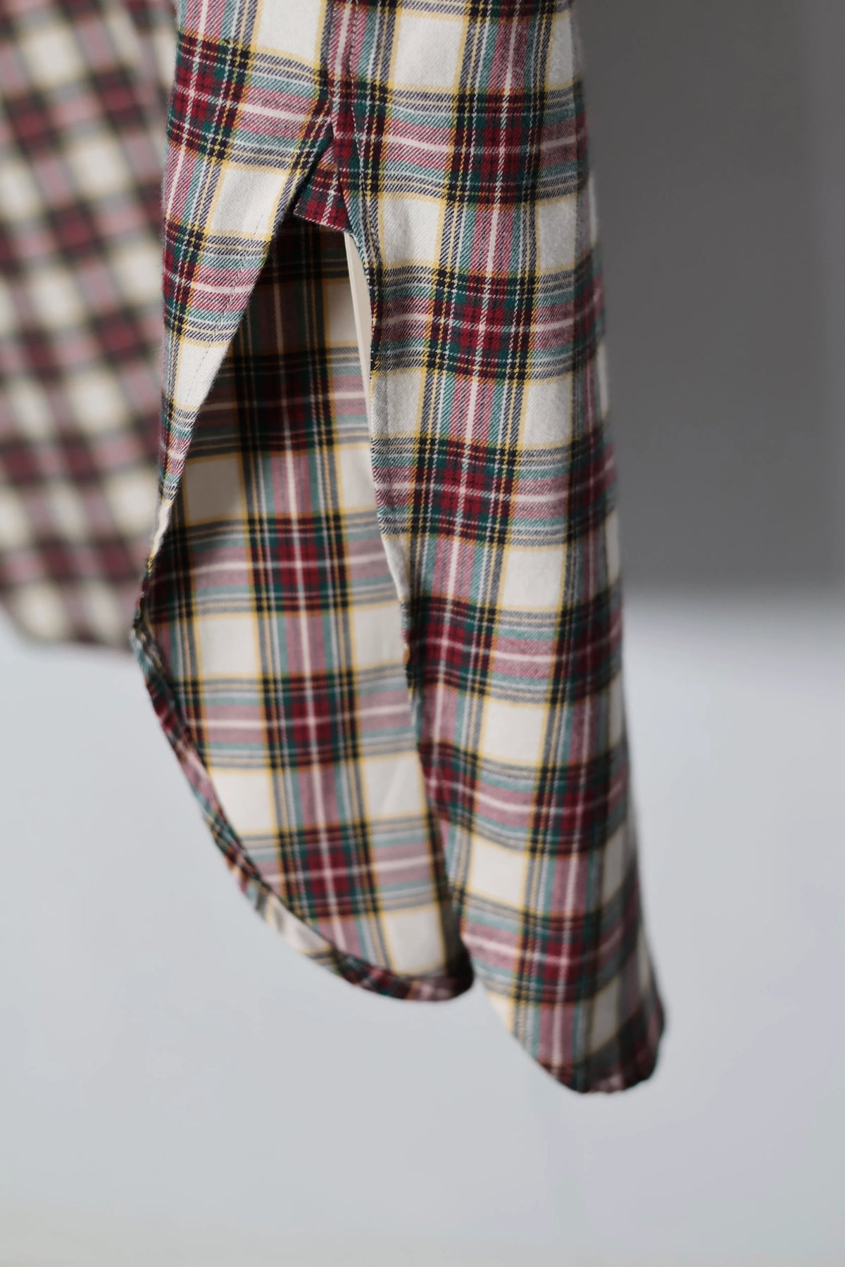 INSCRIRE - Check Wrap Shirt - RED × WHITE