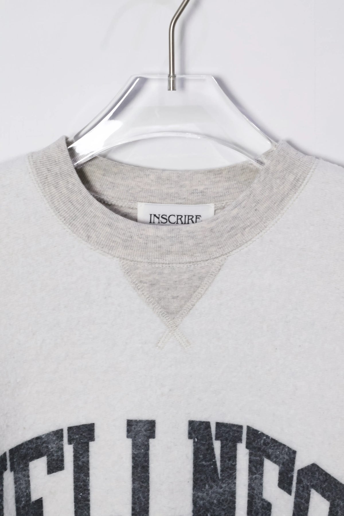 INSCRIRE - Loose Fit Reversible Sweat - LT.GREY