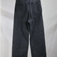 JOHN MASON SMITH / JANE SMITH - SULFUR DYE HEAVY DUCK CLOTH 5 POCKET PANTS - BLACK