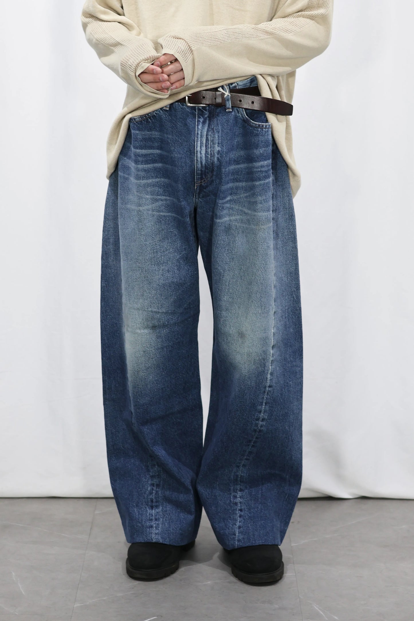 TANAKA - BOY JEAN TROUSERS - VINTAGE MID BLUE