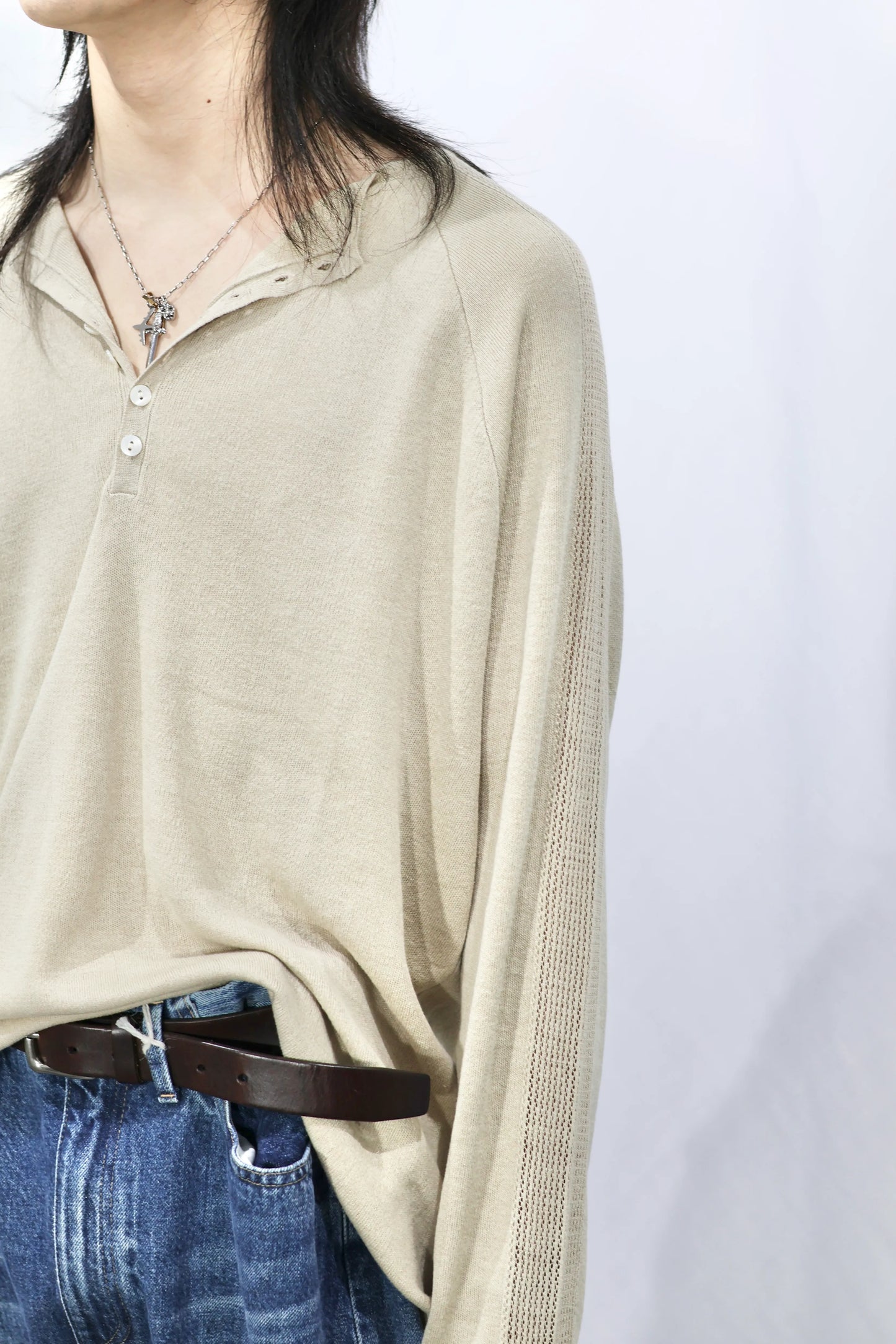 nakedgauge - GLEANER SHIRT - GREIGE