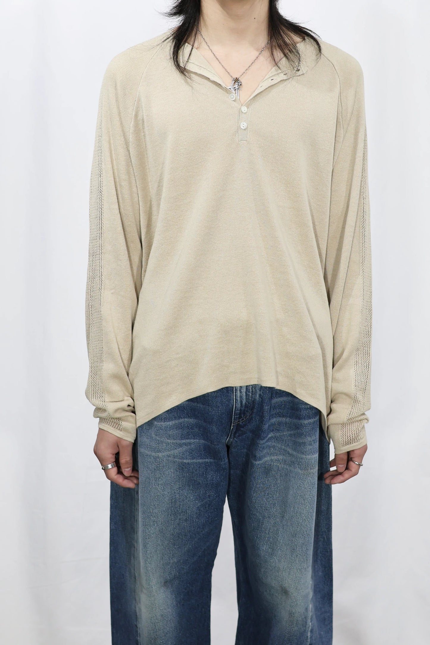 nakedgauge - GLEANER SHIRT - GREIGE