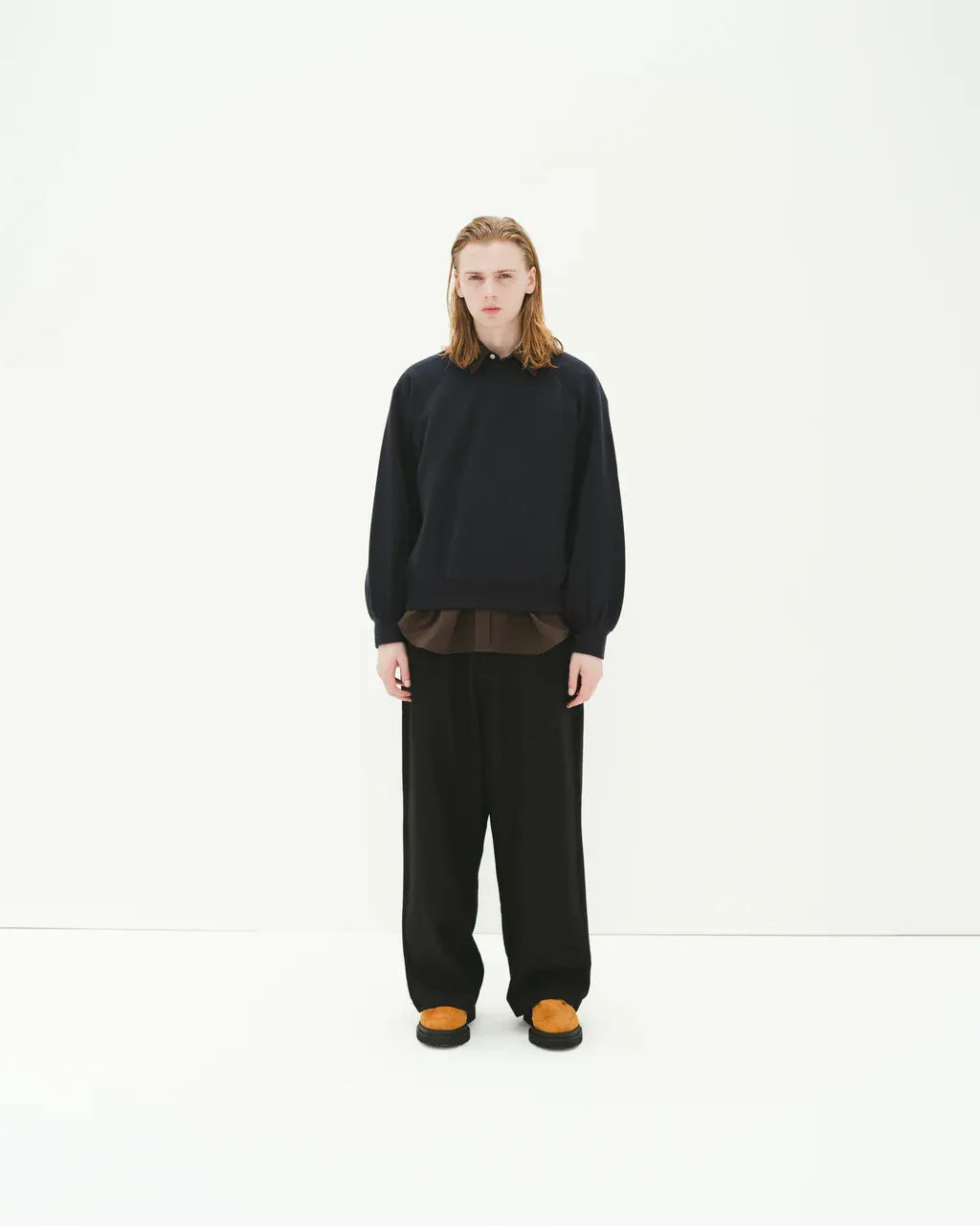 SimplyComplicated - KNITTED CREW NECK - NAVY